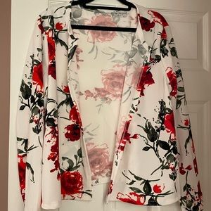 Floral lightweight jacket by Shein, size 2X- US 16- NEW